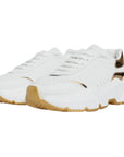 Dolce & Gabbana White Gold Daymaster Low Top Sneakers Shoes