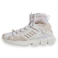 Dolce & Gabbana White Sorrento Socks Trekking Sneakers Shoes