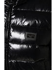 Dolce & Gabbana Black Logo Plaque Full Zip Puffer Jacket