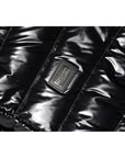 Dolce & Gabbana Black Logo Plaque Full Zip Puffer Jacket