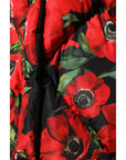 Dolce & Gabbana Multicolor Floral Full Zip Padded Jacket