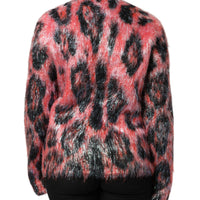 Dolce & Gabbana Red Mohair Wool Button Down Cardigan Sweater