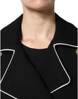 Dolce & Gabbana Black Wool Double Breasted Blazer Jacket