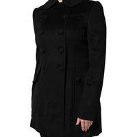 Dolce & Gabbana Black Wool Sartoria Italiano Blazer Jacket