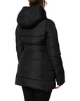 Dolce & Gabbana Black Puffer Hooded Zip Reversible Jacket