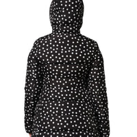 Dolce & Gabbana Black Puffer Hooded Zip Reversible Jacket