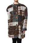 Dolce & Gabbana Multicolor Patchwork Button Down Jacket