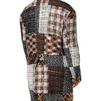 Dolce & Gabbana Multicolor Patchwork Button Down Jacket