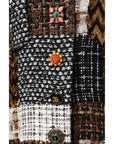 Dolce & Gabbana Multicolor Patchwork Button Down Jacket