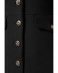 Dolce & Gabbana Black Wool Single Breasted Trench Coat Jacket