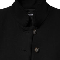 Dolce & Gabbana Black Wool Single Breasted Trench Coat Jacket