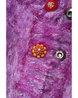 Dolce & Gabbana Purple Button Embellished Trench Coat Jacket