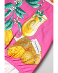 Dolce & Gabbana Pink Printed High Waist Hot Pants Shorts