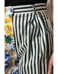 Dolce & Gabbana Multicolor Majolica Print High Waist Shorts