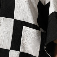 Dolce & Gabbana White Black Patchwork Jacquard Blazer Jacket