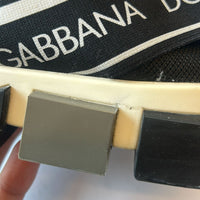 Dolce & Gabbana Black White Slip On Sorrento Sneakers Shoes