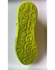 Dolce & Gabbana Neon Green Logo Tape Low Top Sneakers Shoes