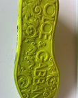 Dolce & Gabbana Neon Green Logo Tape Low Top Sneakers Shoes