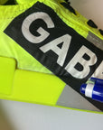 Dolce & Gabbana Neon Green Logo Tape Low Top Sneakers Shoes