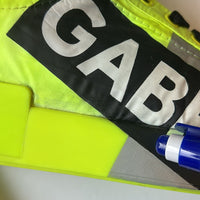 Dolce & Gabbana Neon Green Logo Tape Low Top Sneakers Shoes