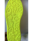 Dolce & Gabbana Neon Green Logo Tape Low Top Sneakers Shoes