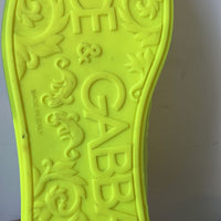 Dolce & Gabbana Neon Green Logo Tape Low Top Sneakers Shoes