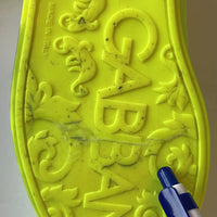 Dolce & Gabbana Neon Green Logo Tape Low Top Sneakers Shoes