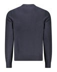 Hugo Boss Blue Cotton Men Sweater