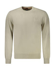 Hugo Boss Beige Cotton Men Sweater
