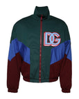 Dolce & Gabbana Multicolor Cotton Logo Full Zip Jacket