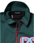 Dolce & Gabbana Multicolor Cotton Logo Full Zip Jacket