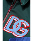 Dolce & Gabbana Multicolor Cotton Logo Full Zip Jacket
