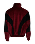 Dolce & Gabbana Red Black Cotton Logo FullZip Bomber Jacket
