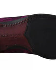 Dolce & Gabbana Elegant Silk-Wool Blend Loafers in Purple