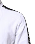 Dolce & Gabbana White Cotton Logo Hooded Sweatshirt Sweater