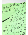 Dolce & Gabbana Green Cotton Logo Heart Print Hooded Sweater