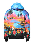 Dolce & Gabbana Multicolor Print Hooded Sweatshirt Sweater