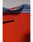 Dolce & Gabbana Orange Cotton Hooded Men Sweatshirt Sweater
