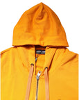 Dolce & Gabbana Yellow Full Zip Hooded Sweatshirt Sweater