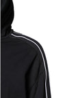 Dolce & Gabbana Black Cotton Logo Hooded Sweatshirt Sweater