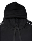 Dolce & Gabbana Black Cotton Logo Hooded Sweatshirt Sweater