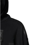 Dolce & Gabbana Black Cotton Hooded Sweatshirt Sweater