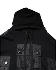 Dolce & Gabbana Black Cotton Hooded Sweatshirt Sweater