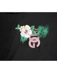 Dolce & Gabbana Black Embroidery Hooded Sweatshirt Sweater