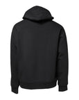 Dolce & Gabbana Black Bee Crown Embroidery Hooded Sweater
