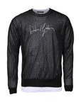 Dolce & Gabbana Black White Logo Knitted Pullover Sweater