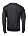 Dolce & Gabbana Black White Logo Knitted Pullover Sweater