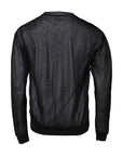 Dolce & Gabbana Black White Logo Knitted Pullover Sweater