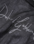 Dolce & Gabbana Black White Logo Knitted Pullover Sweater
