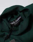Dolce & Gabbana Green Cashmere Knitted Men Pullover Sweater